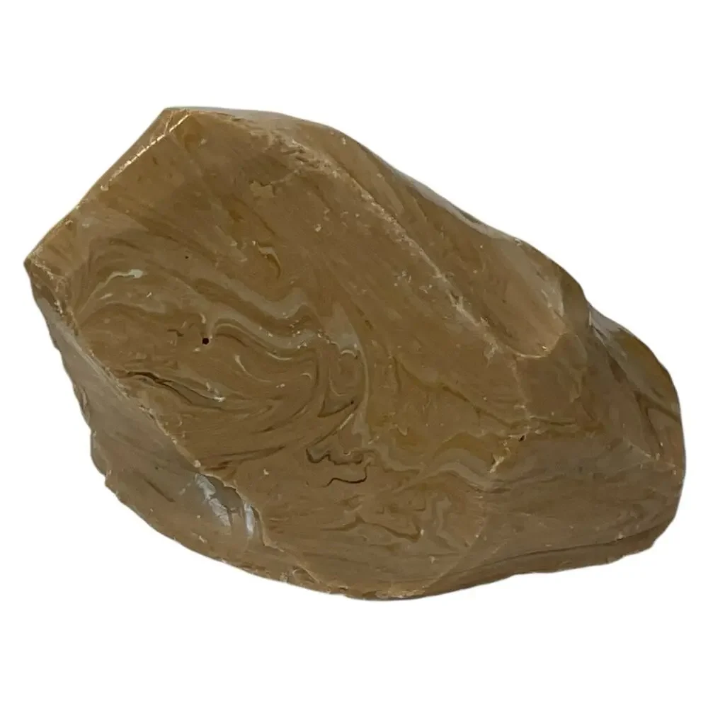 Carmel Chocolate Cream Swirled Art Glass Cullet‎ Slag Glass #5XL230